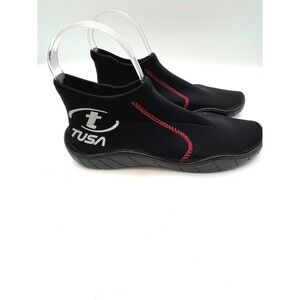 TUSA Black Neoprene Dive Booties Water Shoes Unisex Mens 5 Womens 7.5-8 Size 5